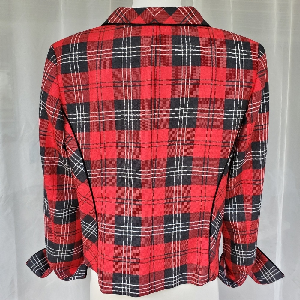 PENDLETON Traditional plaid split collar blazer 14 - image 3